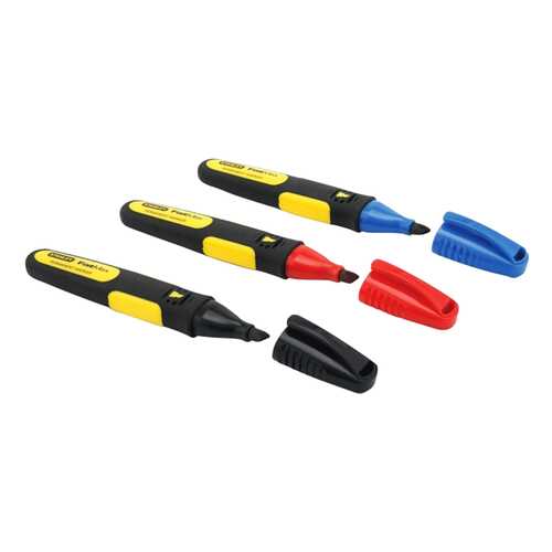 Набор маркеров Stanley FatMax 0-47-315 3шт черный. красный, синий