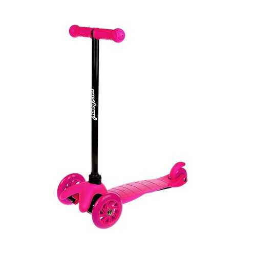 Самокат MobyKids Basic 1, 120 мм, цвет: розовый