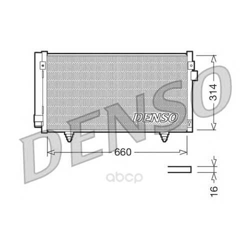 Радиатор охлаждения двигателя DENSO DCN36003