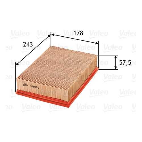 Воздушный фильтр VALEO 585074