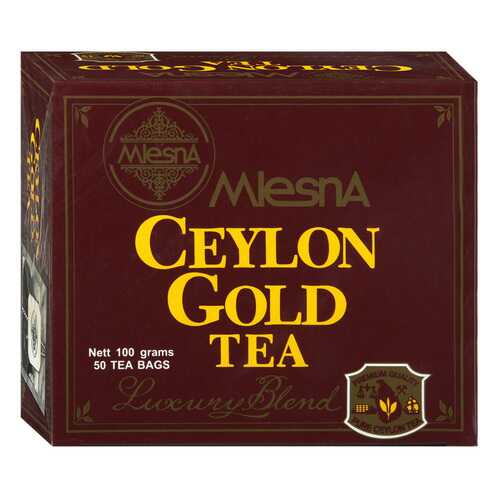 Чай черный Mlesna Ceylon Gold, 50 пак*2г Шри-Ланка
