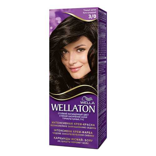 Краска для волос Wella Wellaton 3/0 темный шатен 110 мл