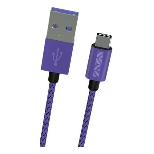 Кабель InterStep Type-C 1м Purple