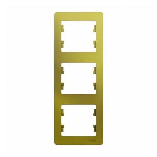 Рамка Schneider Electric Glossa 2-ая вертикальная Фисташковая
