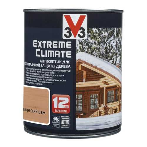 Антисептик для экстремальной защиты V33 Extreme Climate 0.9 л, Цвет французский беж
