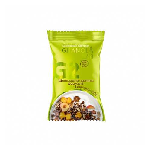 Завтрак готовый гранола Шоколадно-дынная формула Granola.Lab 60 г