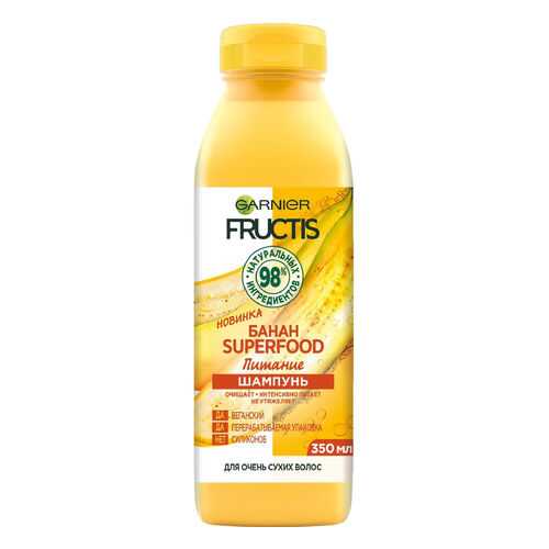 Шампунь для волос GARNIER Fructis Superfood Банан 350 мл
