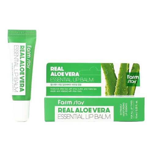 Бальзам для губ FarmStay Lip balm Real Aloe Vera Essential 10 мл