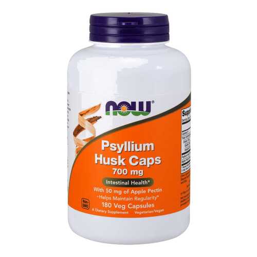 Для пищеварения NOW Psyllium Husk Caps 700 мг 180 капсул