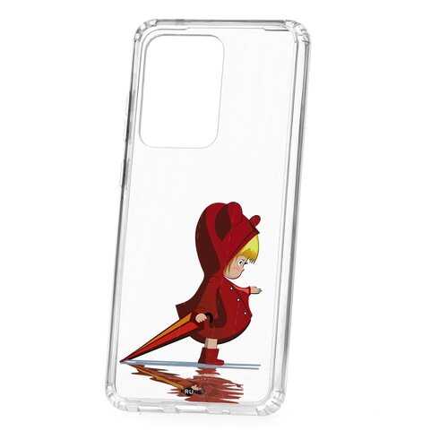 Чехол Samsung Galaxy S20 Ultra Kruche Print Девочка с зонтом