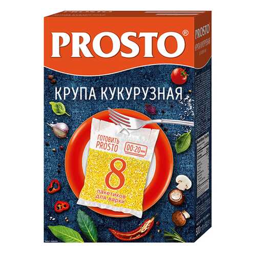 Крупа кукурузная Prosto в пакетиках 8*62.5 г 500 г