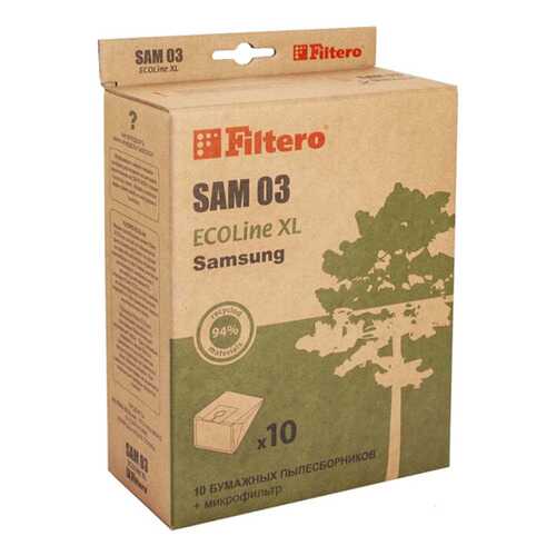 Пылесборник для пылесоса Filtero SAM 03 ECOLine XL 10 шт.
