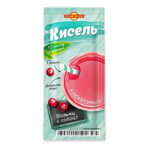 Кисель моментальный порционный Русский Продукт клюквенный 25 г