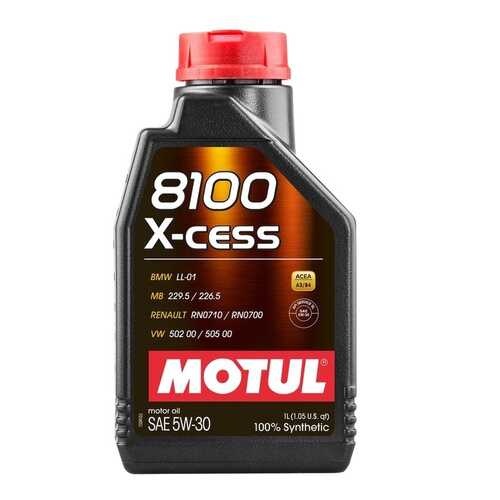Моторное масло Motul 8100 X-cess 5W-30 1л