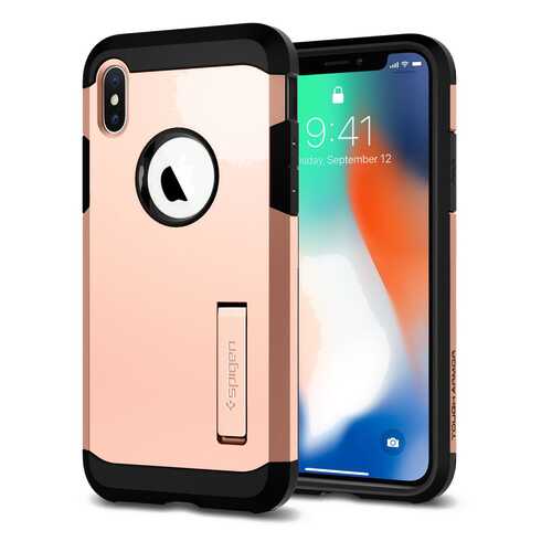 Чехол Spigen Tough Armor для Apple Apple iPhone X Blush Gold (057CS22162)