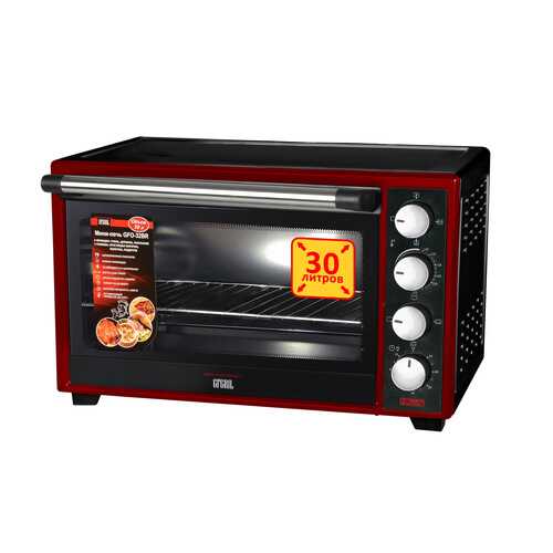 Мини-печь GFGRIL GFO-32BR Black/Red
