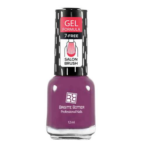 Лак с гелевым эффектом Brigitte Bottier Gel Formula тон 75 лилово-розовый, 12 мл