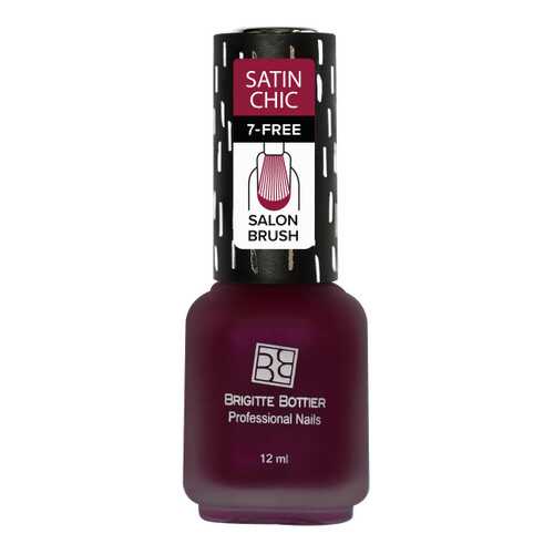 Лак Brigitte Bottier Satin Chic тон 156 малиновый, 12 мл