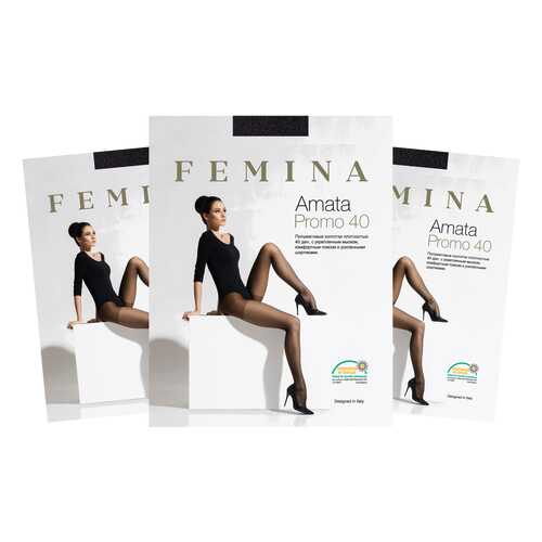 Колготки женские FM Amata Promo 40 den nero 2/S (набор 3 шт.)