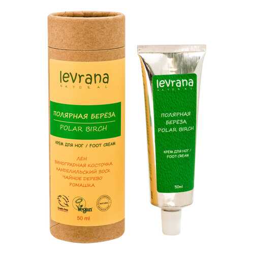 Крем для ног Levrana Полярная Береза