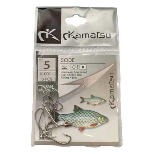 Рыболовные крючки Kamatsu Sode №5, 10 шт.