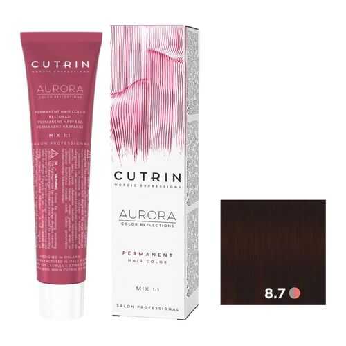 Крем-краска AURORA PERMANENT CUTRIN 8.7 кофе с молоком 60 мл
