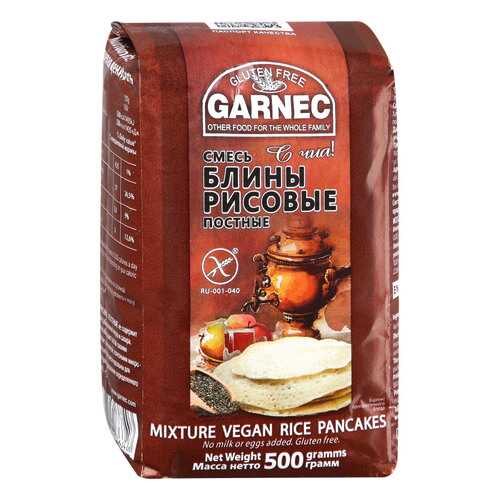 Смесь Garnec блины рисовые постные без глютена 500 г