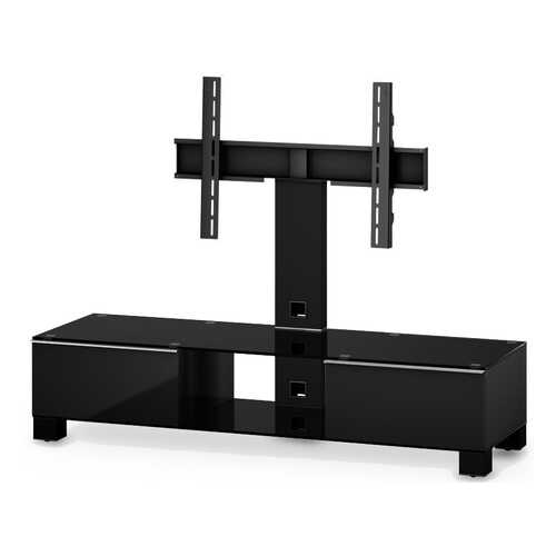 Тумба под телевизор приставная SONOROUS MD 8140-B-HBLK-BLK 120х44х130 см, черный