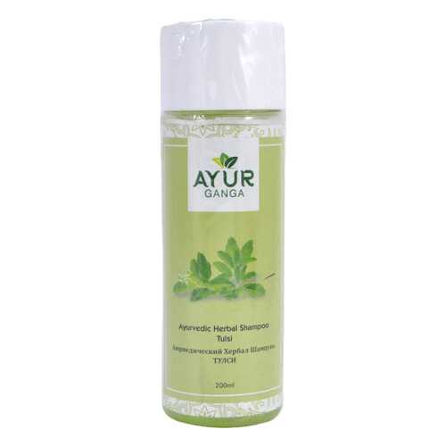 Шампунь ТУЛСИ (Ayurvedic Herbal Shampoo TULSI) AYUR GANGA, 200мл
