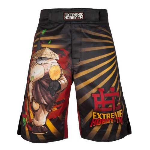 Шорты для единоборств Extreme Hobby Grappling Panda New 2016 черные, XXL, 190 см