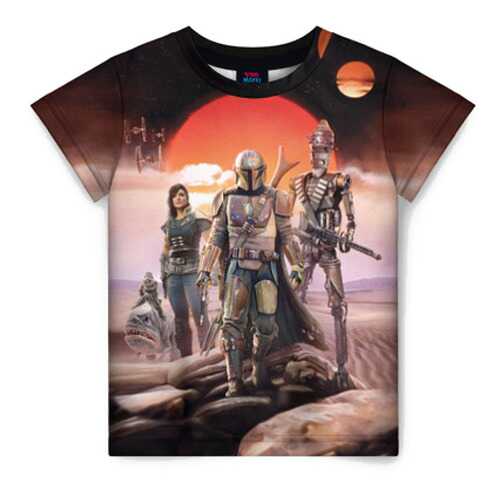 Детская футболка ВсеМайки 3D The Mandalorian, размер 128