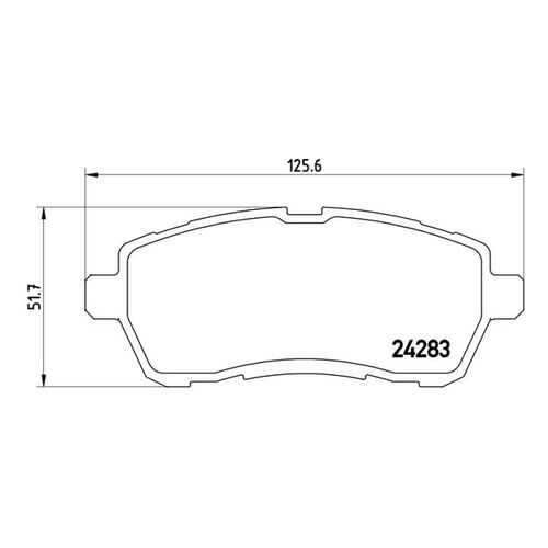 Тормозные колодки дисковые brembo P24072