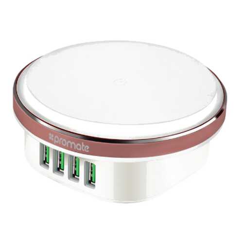 Сетевое зарядное устройство Promate ChargLite-4 с подсветкой 4хUSB 4,4A