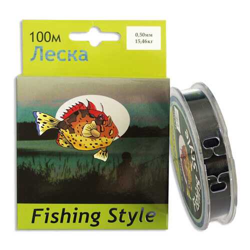Леска монофильная Fishing Style RL2911 0,5 мм, 100 м, 15,46 кг