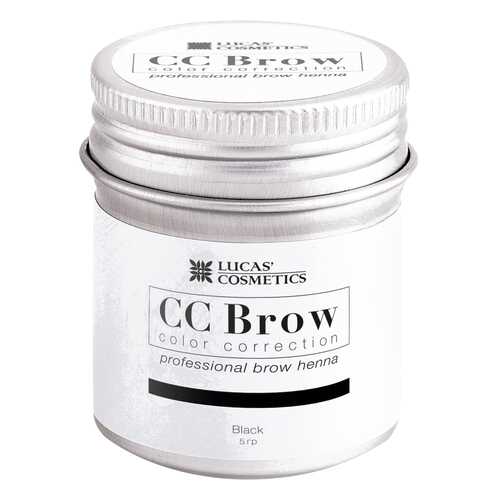Краска для бровей Lucas' Cosmetics CC Brow в баночке black 5 г