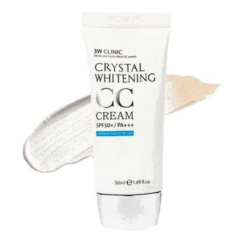 СС средство 3W Clinic Crystal Whitening Glitter Beige 50 мл