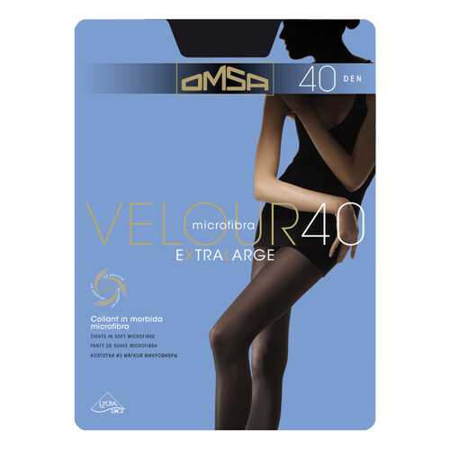 Колготки женские Omsa 265 40 д XL Velour-1 коричневые XL