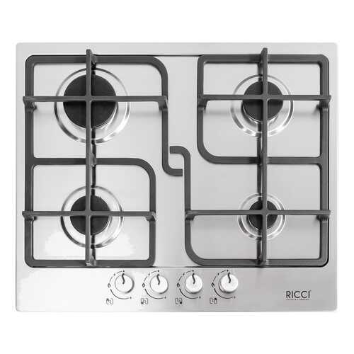 Встраиваемая варочная панель газовая RICCI RGN-ST 4001 IX Silver