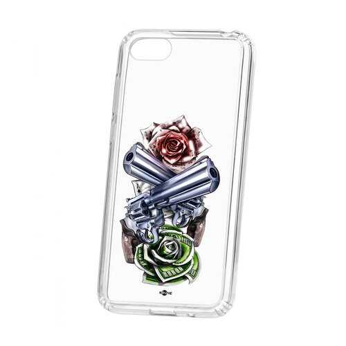Чехол Huawei Honor 7A Kruche Print Карты деньги 2 ствола