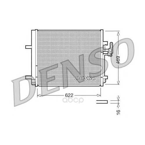 Радиатор кондиционераford mondeo 2.5 07/galaxy all 06/s-max all 06 Denso DCN10016