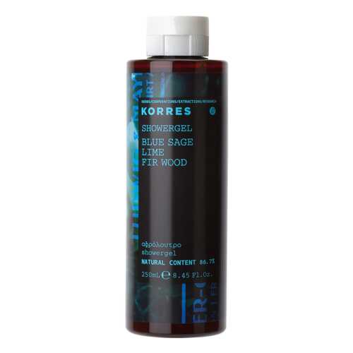 Гель для душа Korres Blue Sage Lime Fir Wood 250 мл