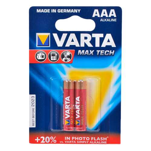 Батарейка Varta MAX Tech LR03-4BL 2 шт