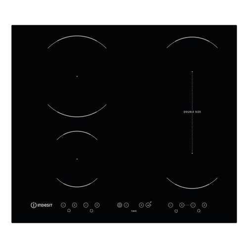 Встраиваемая варочная панель индукционная Indesit VID 641 B C Black