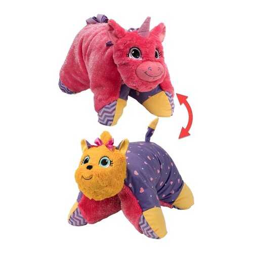 Подушка-игрушка Вывернушка 1Toy 2 в 1, Лавандовый Единорог-Щенок Йорк Т12045