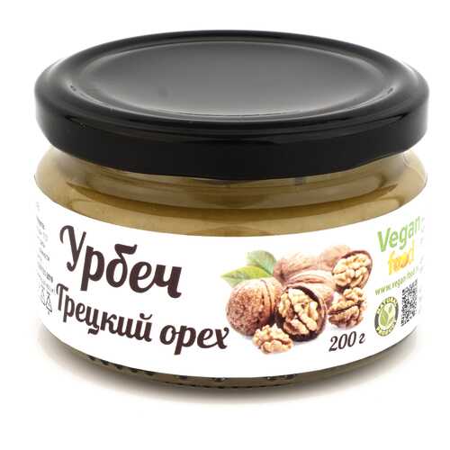 Урбеч Vegan-food из ядер грецкого ореха 200 г