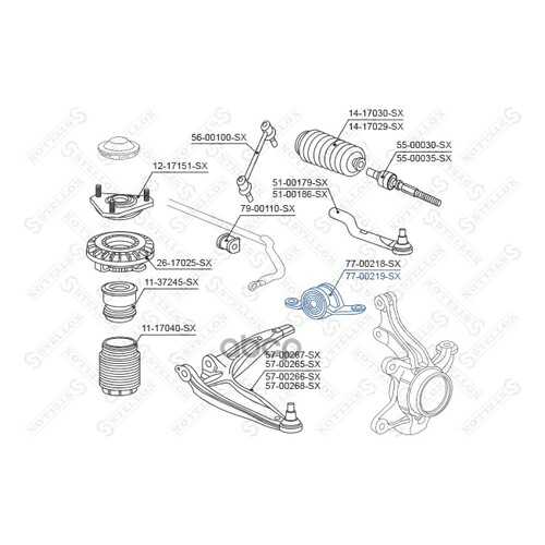 Сайлентблок Stellox 7700219SX