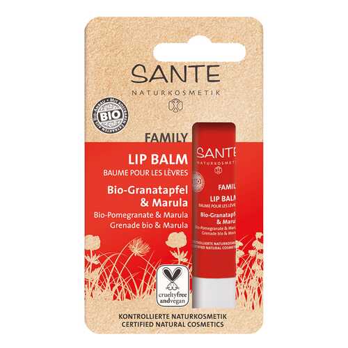 Бальзам для губ SANTE Lipstick Balm Pomegranate and Marula 4 г