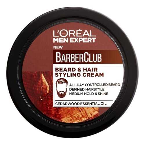 Крем-стайлинг для бороды и волос L'Oreal Barber Club 75 мл