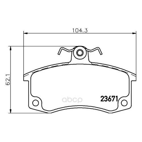 Комплект тормозных колодок Hella 8DB355010341