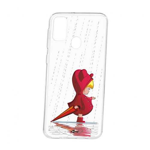 Чехол Kruche Samsung Galaxy M30S Print Девочка с зонтом